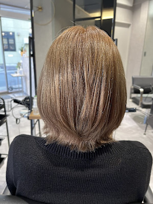 20代/30代/40代/外ハネボブ/ベージュ/ケアブリーチ