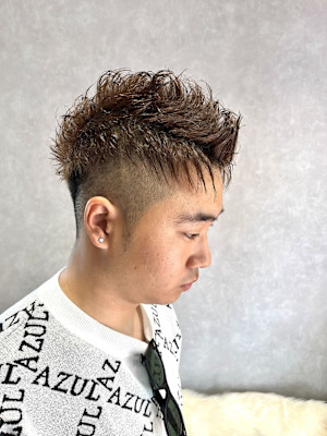 メンズオススメ☆アッシュカラー☆ソフトジェットモヒカン☆