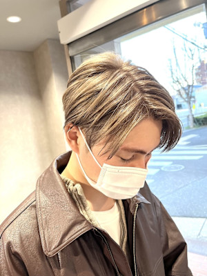 20代オススメ☆ハイトーンベージュセンターパート☆