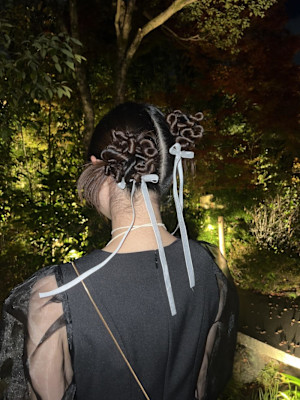 ヘアアレンジ/ うねうねヘア/ ツインアレンジ/カチモリ