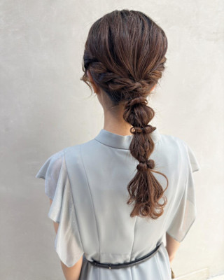 編みおろし/ヘアセット/お呼ばれヘアセット