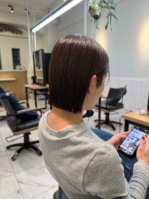 切りっぱなしボブ