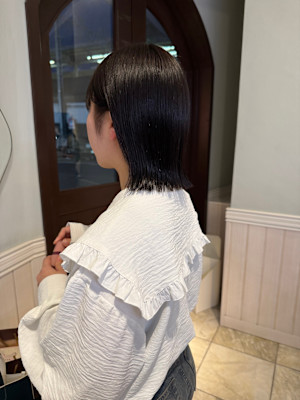 切りっぱなしボブ