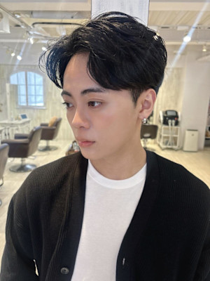 メンズ/眉毛/ニュアンスパーマ/ショート/パーマ