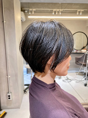 美人ショート×小顔ヘア