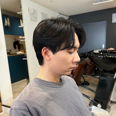 メンズ/センターパート/ナチュラル