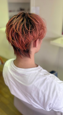 ★メンズエアリーショート×スモーキーピンク