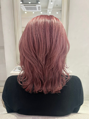 ハイトーン/パールピンク/個室サロン/ケアブリーチ