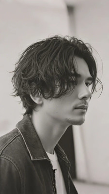 ミディアムソフトツイストスパイラルパーマメンズ