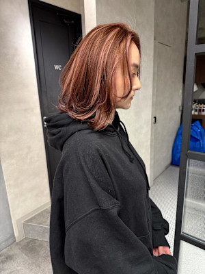 ★サーモンピンクオリジナルハイライト★