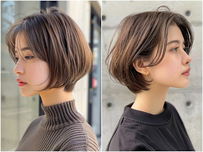 柔らかショートボブ