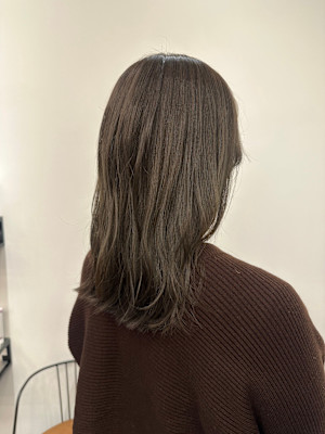 池袋 透明感  ミディアムスタイル ash gray♪