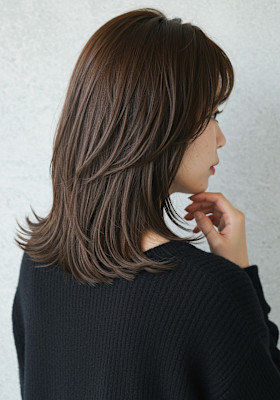 30代40代50代大人ミディアムレイヤー髪質改善/菊池真琴