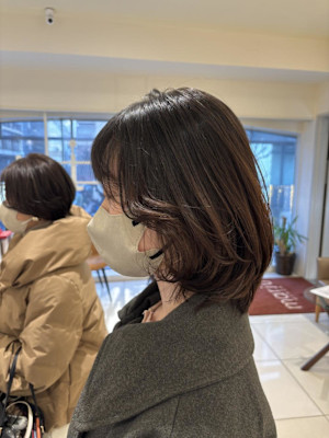 ふんわりレイヤーボブ