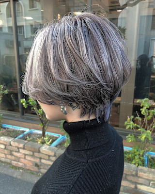 ＊ハンサムショート×シルバーグレージュ