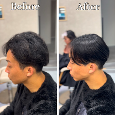 横浜”曲がる縮毛矯正ニュアンスメンズ縮毛矯正
