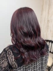 ブリーチなしWカラー×チェリーピンク