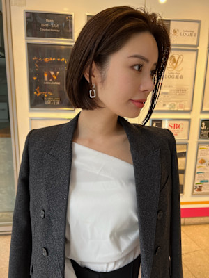 #ボブ #切りっぱなしボブ #レイヤーボブ #くびれボブ