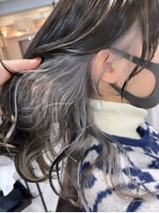 ＊ダークグレージュ×ホワイトシルバーインナー