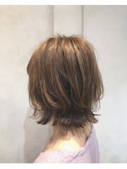 レイヤーボブ×ラベンダーアッシュ