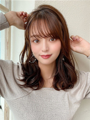 イメチェンウルフひし形シルエット外ハネボブ美髪ワンカール