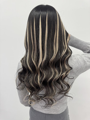 地毛が長い方でもできる！エクステハイライト♪