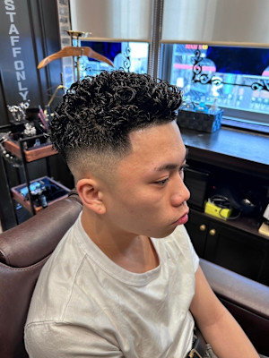 極道パーマ/オールバック