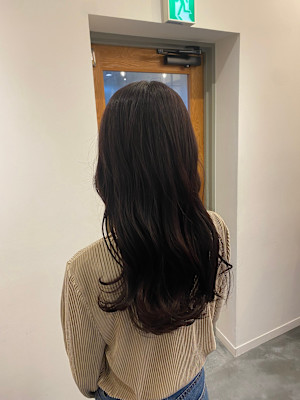 カラー/髪質改善/イルミナカラー/ラベンダーピンク/モテ髪