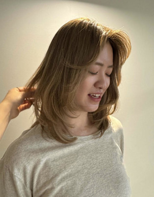 ベージュ/レイヤー/10代20代/薬院