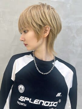 ハイトーン×ショートウルフ　ウルフカット　ネオウルフ