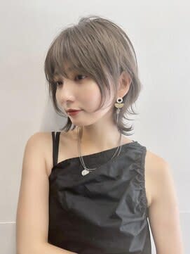 顔回りがpointネオウルフ　ボブウルフ　ウルフカット