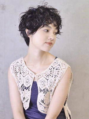 くせ毛風ショート