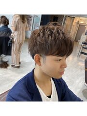 くせ毛風マッシュ