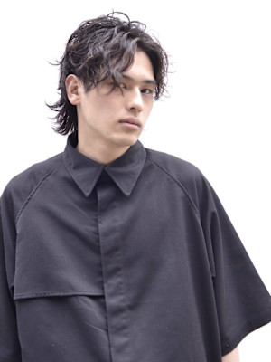 センターパート/ニュアンスパーマ