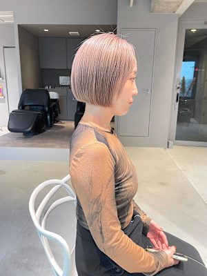 《kando hair》ベージュ/ホワイトベージュ/ボブ