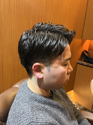 銀座　アイロンパーマ　サイドフィット　理容室