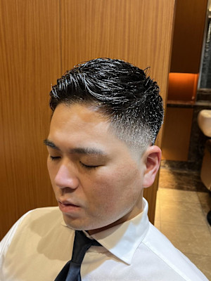 銀座理容室　フェードカット　ベリーショート