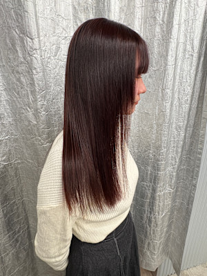 ステップボーンカットロング/カシスピンク