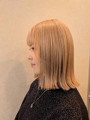 ミルクティーブロンド×外ハネボブ