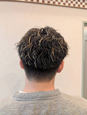 ツイスパパーマ×ハイライト