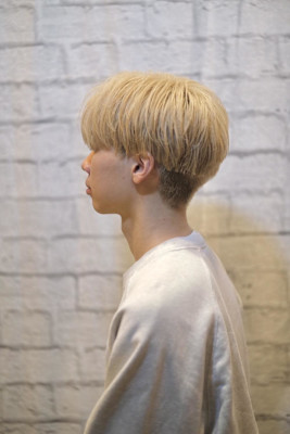 ツーブロック刈り上げセンターパート