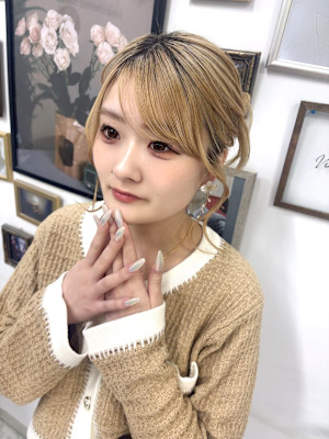 個性派カチモリツインアップ☆