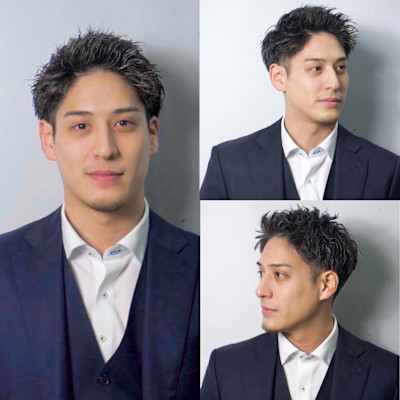 メンズカット/ニュアンスパーマ/ベリーショート/眉毛/bar