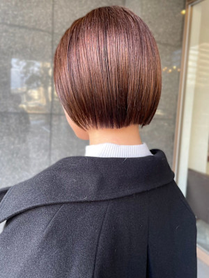 【felice MICHI 豊田 希美】ピンクベージュ ボブ