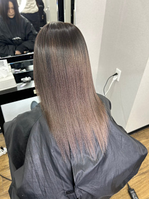 水素トリートメント＋縮毛矯正