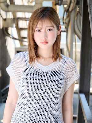 シースルーバング×透明感髪質改善カラー