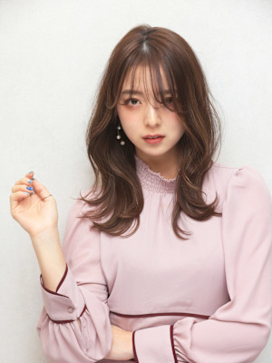 ショコラアッシュ×ゆるモテくびれヘア