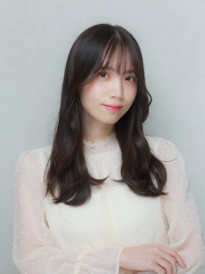 ２WAY前髪×韓国風ウエーブカール