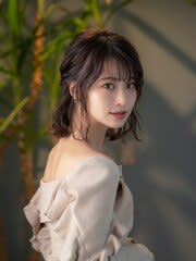 パーティお呼ばれ仕様×ハーフアップヘアセット&メイク