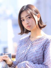 小顔愛されショート×外ハネボブショコラアッシュ